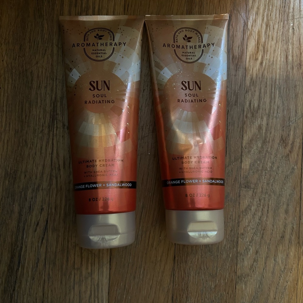 Aromatherapy Orange Flower and Sandalwood (SUN) Body Cream Set!!